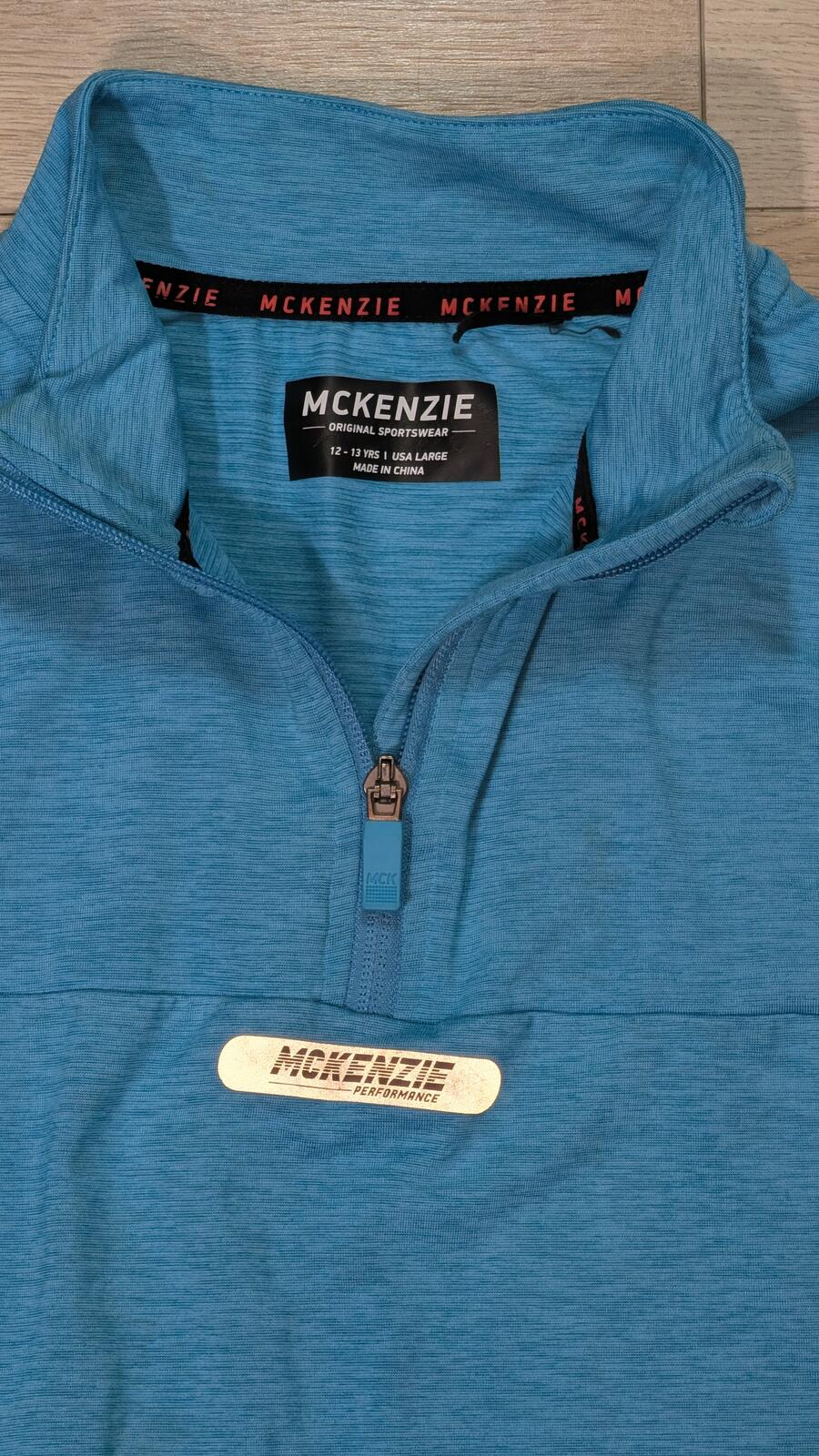 McKenzie Boy's 1/4 Zip Sweatshirt - Blue - Size 12-13 Years