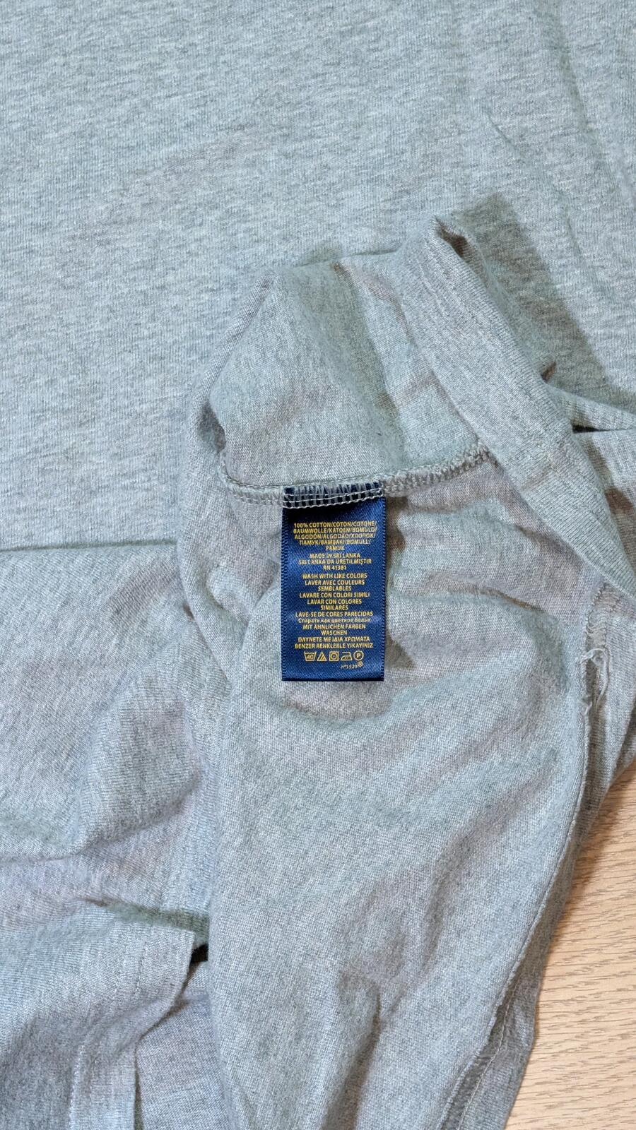 Ralph Lauren Men's T Shirt - Grey - Size XL