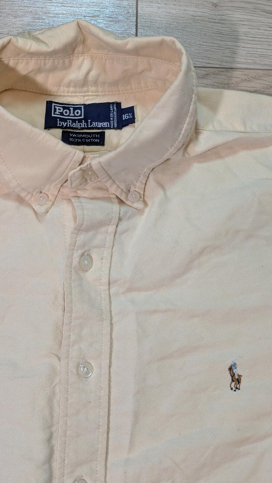 Ralph Lauren Men's Yarmouth Shirt - Yellow - Size Large