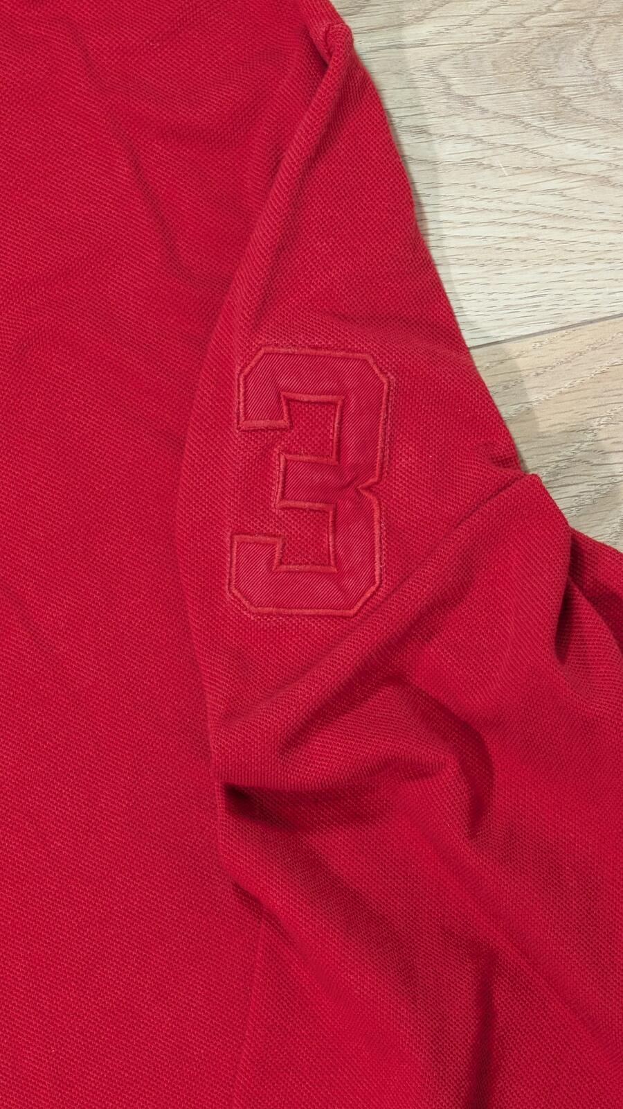 Ralph Lauren Men's Custom Fit Big Pony Polo T Shirt - Red - Size XL