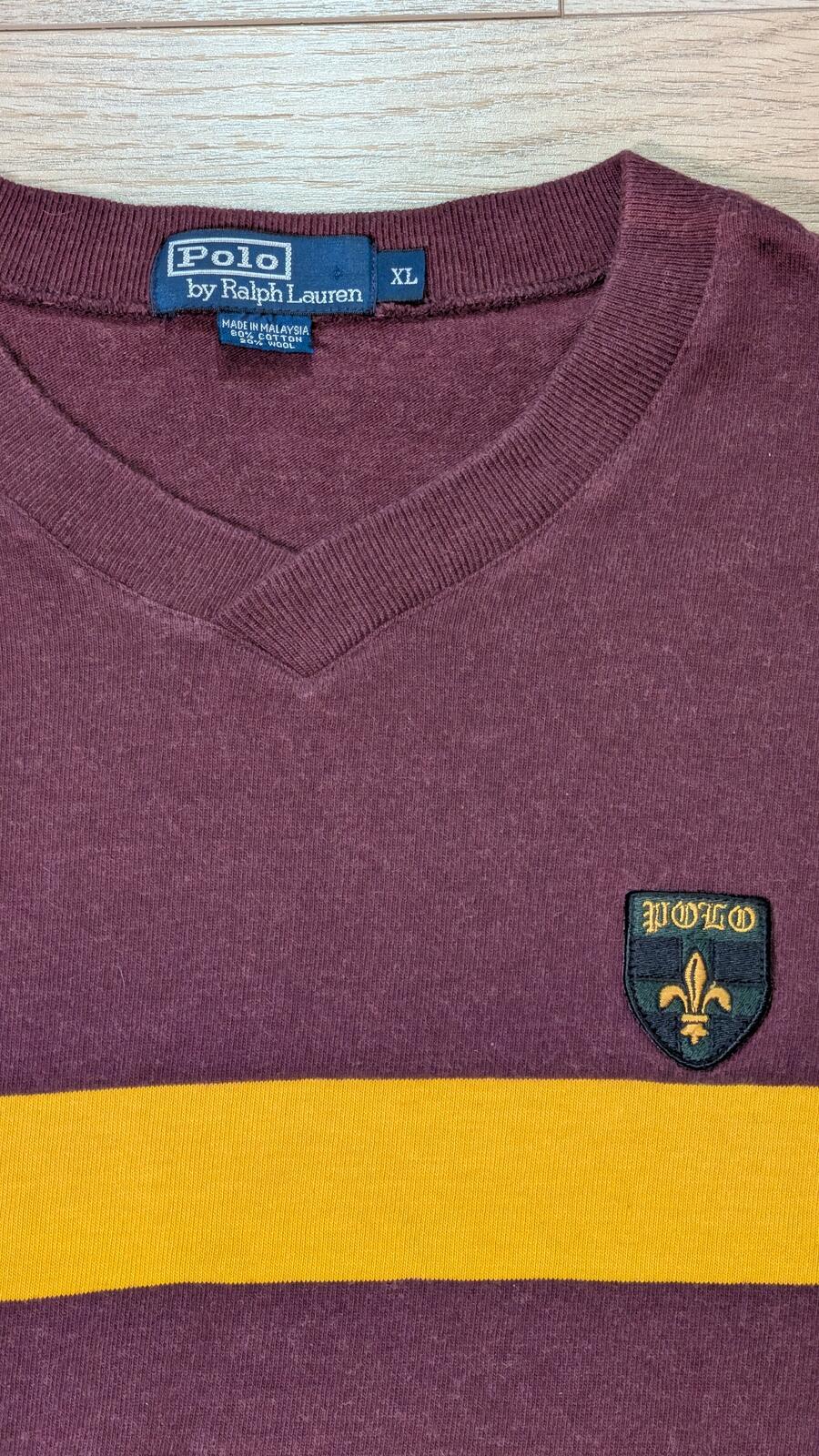 Ralph Lauren Men's Sweatshirt Jumper - Burgundy - Size XL