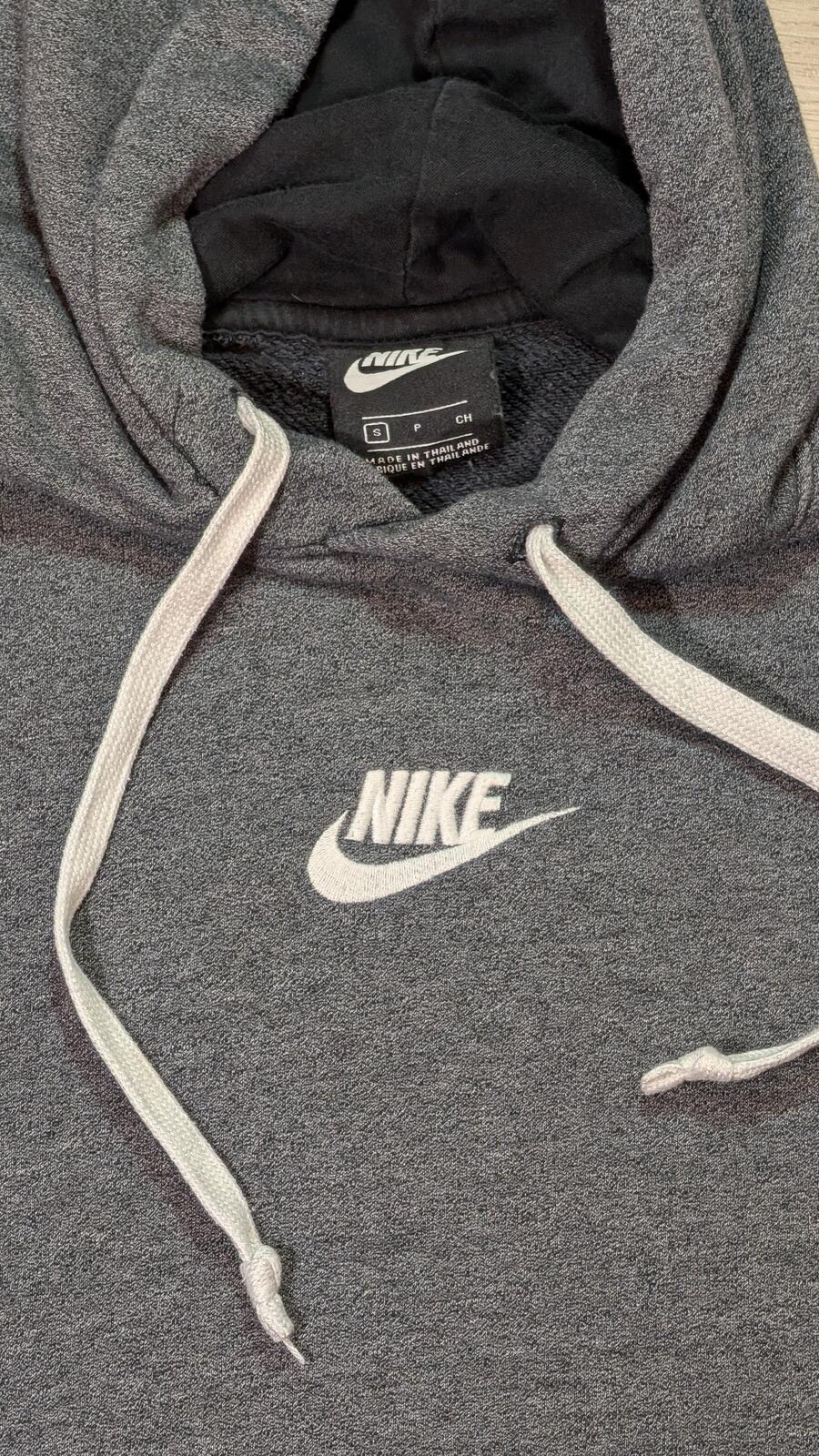 Nike Men's Hoodie Sweatshirt - Grey - Size Small