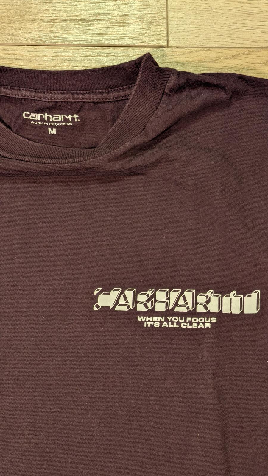 Carhartt Men's T Shirt - Burgundy - Size Medium