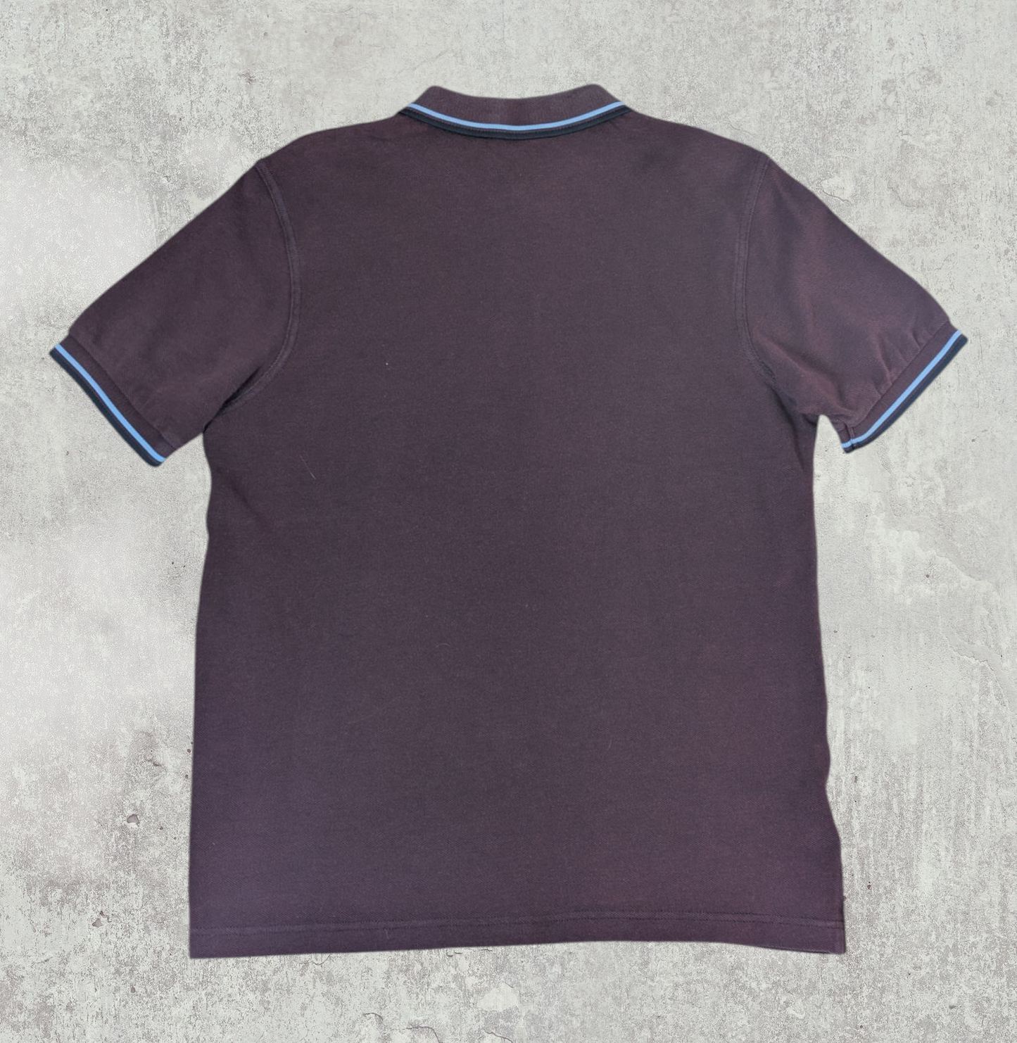 Fred Perry Mens Slim Fit Polo T Shirt - Burgundy - Size Medium