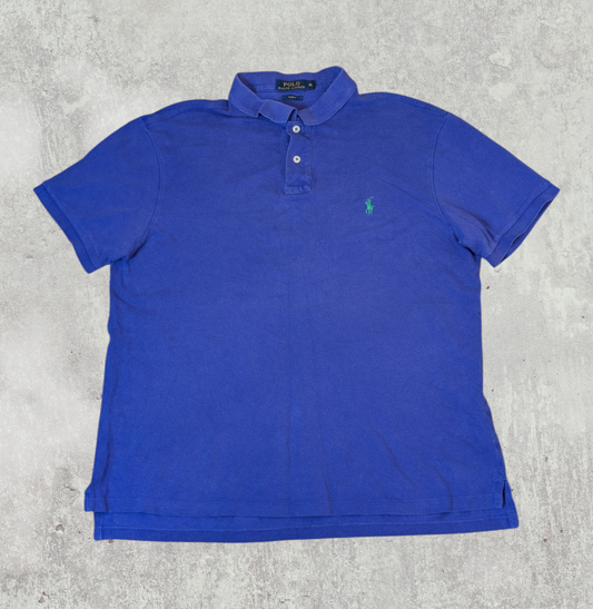 Ralph Lauren Men's Slim Fit Polo T Shirt - Purple - Size XL