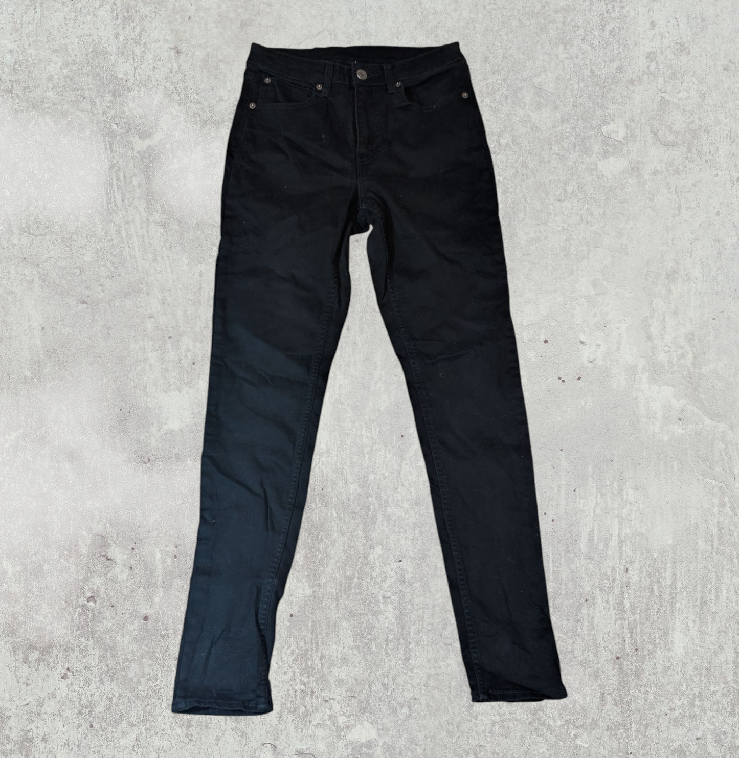 Levi's Women's Skinny Jeans - Black - Size 26W 27L