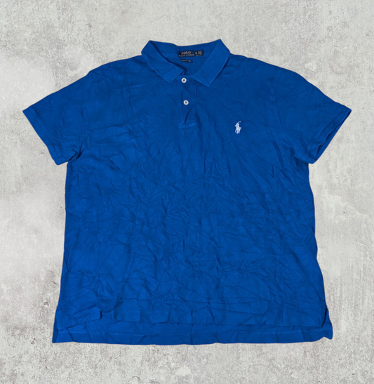 Ralph Lauren Men's Classic Fit Polo T Shirt - Blue - Size XL