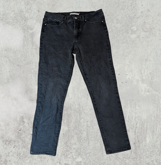 Levi's Women's Shaping Skinny Jeans - Black - Size 29W 24L