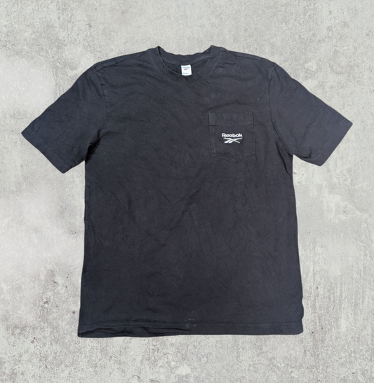Reebok Men's Vintage T Shirt - Black - Size Small