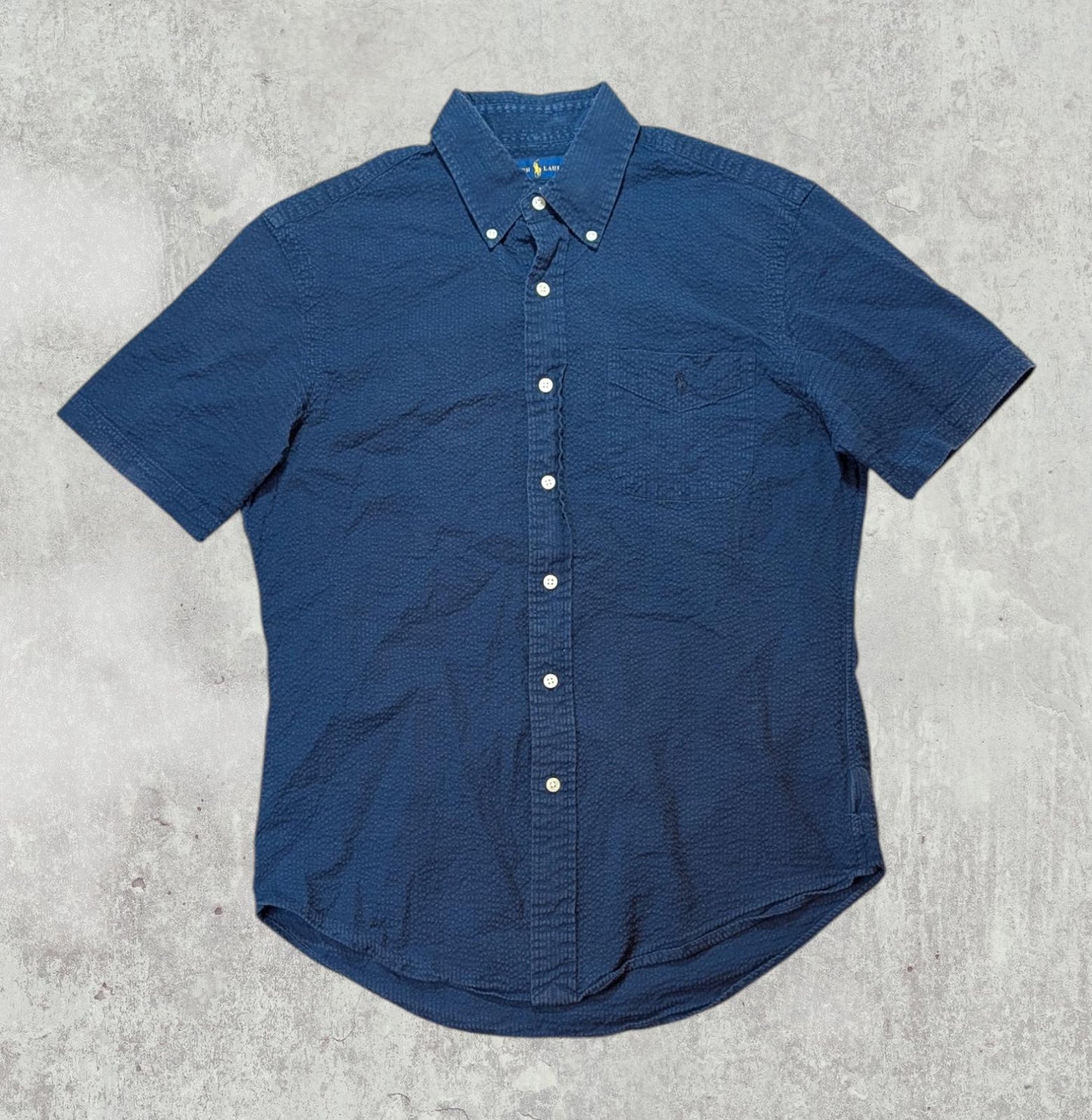 Ralph Lauren Men's Slim Fit Shirt - Navy - Size Medium