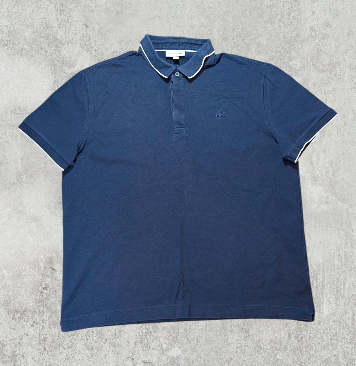 Lacoste Men's Regular Fit Polo T Shirt - Navy - Size 7 / XXL