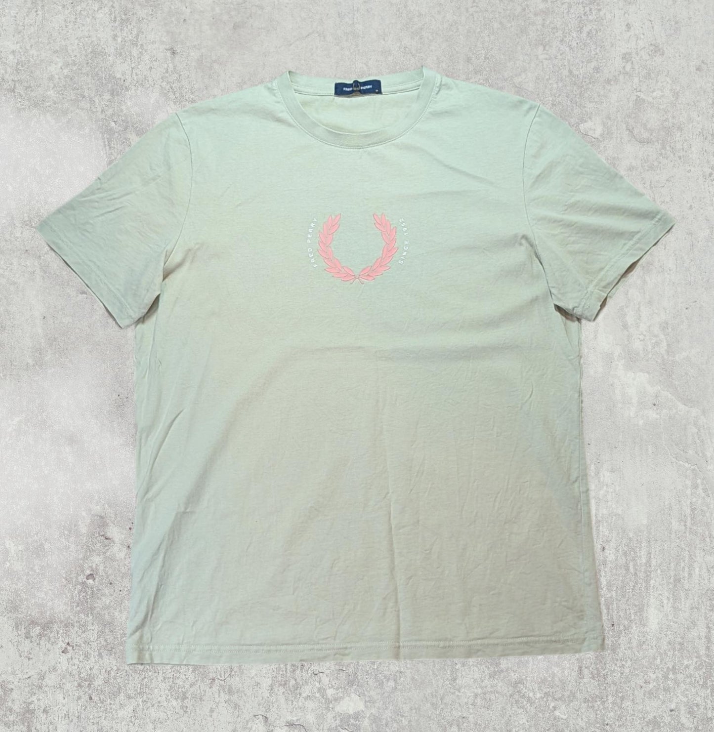 Fred Perry Men's T Shirt - Green - Size Medium