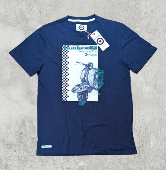 Lambretta Men's T Shirt - Navy - Size Small