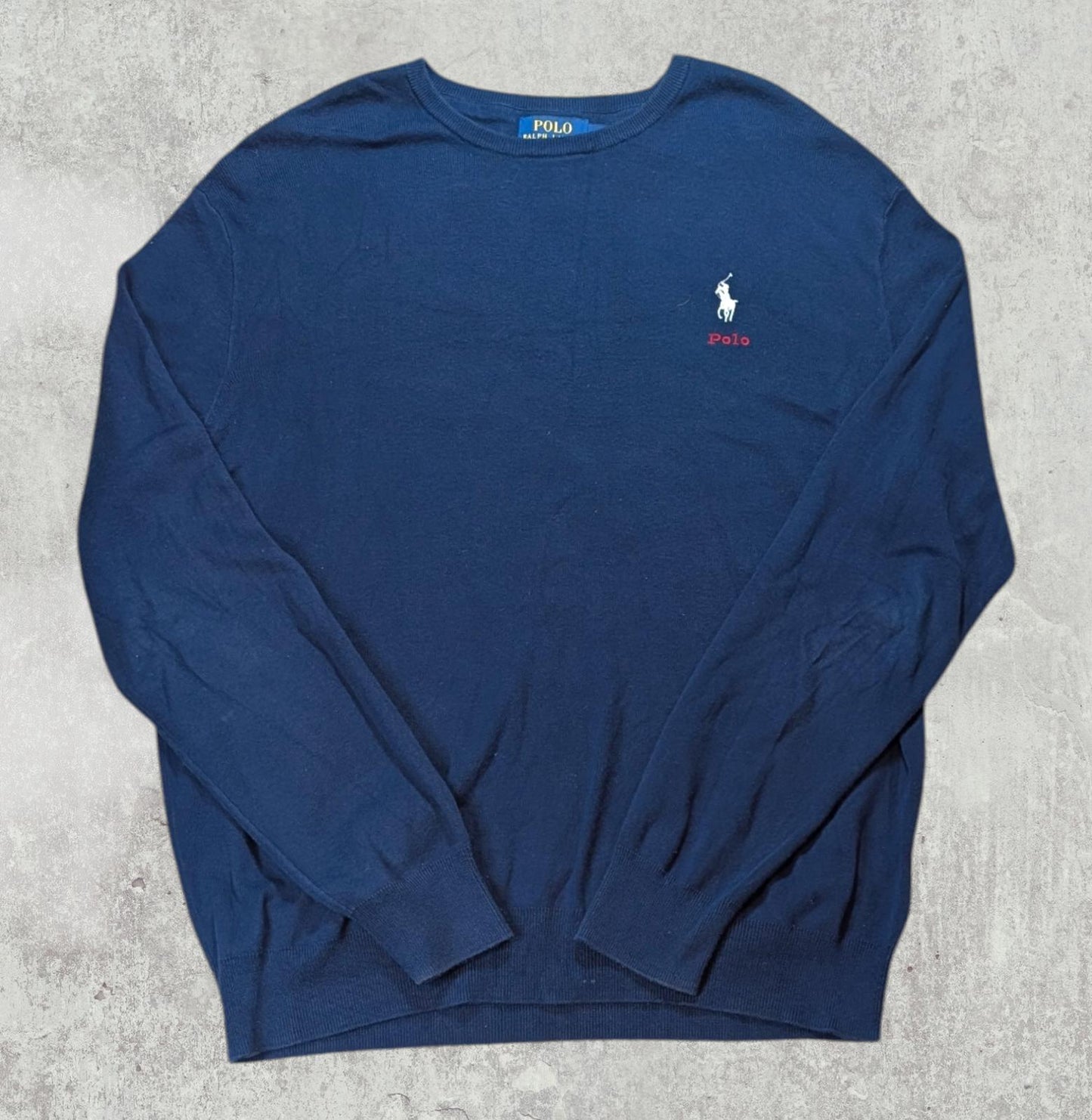 Ralph Lauren Men's Sweatshirt Jumper - Navy - Size Large