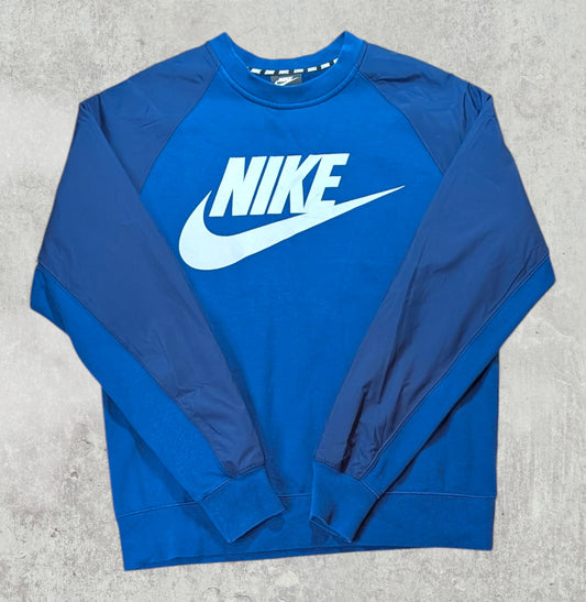 Nike Men's Sweatshirt Jumper - Blue - Size Small