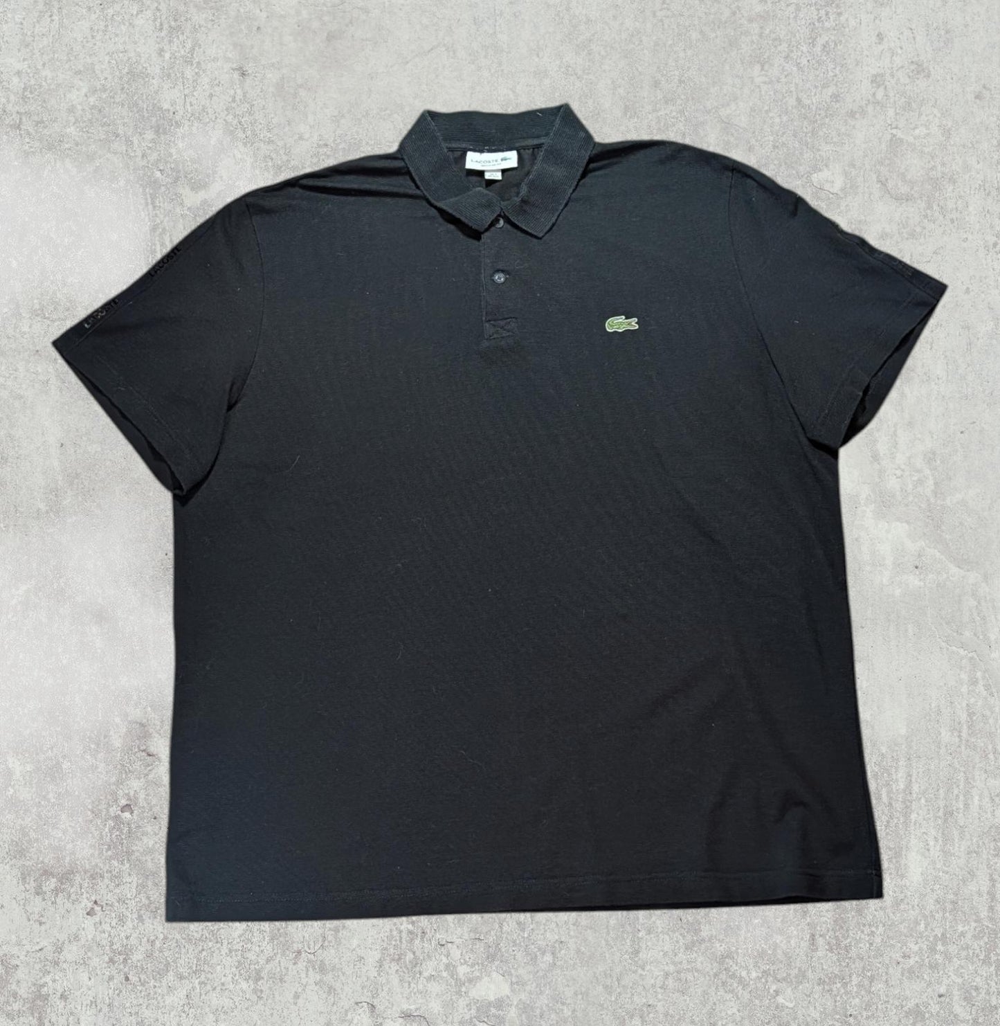 Lacoste Men's Regular Fit Polo T Shirt - Black - Size 7 / XXL