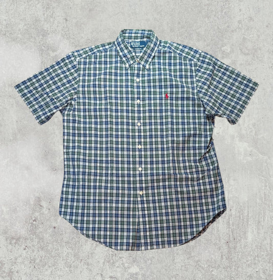 Ralph Lauren Men's Classic Fit Check Shirt - Green - Size Large