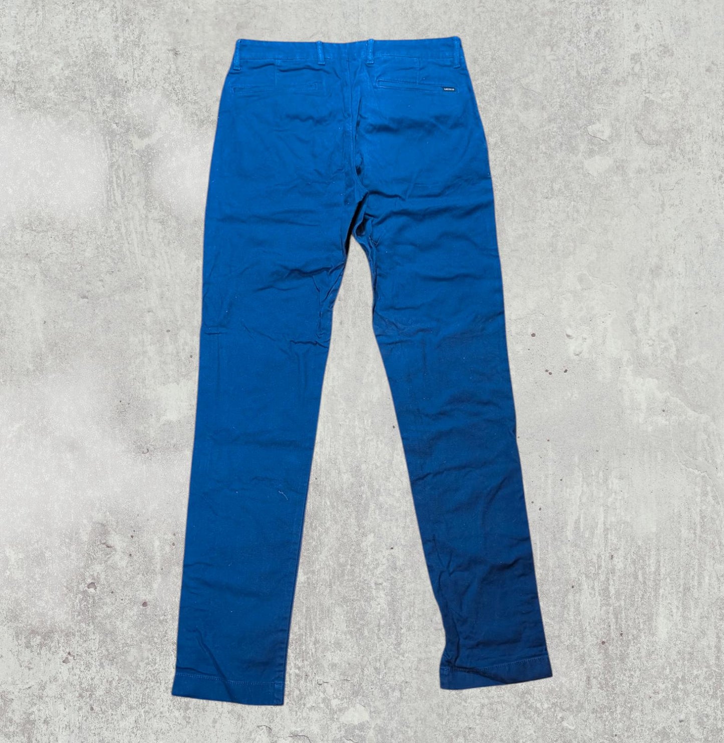 Lacoste Men's Slim Fit Chinos Trousers - Navy - Size 38 / 30W 32L