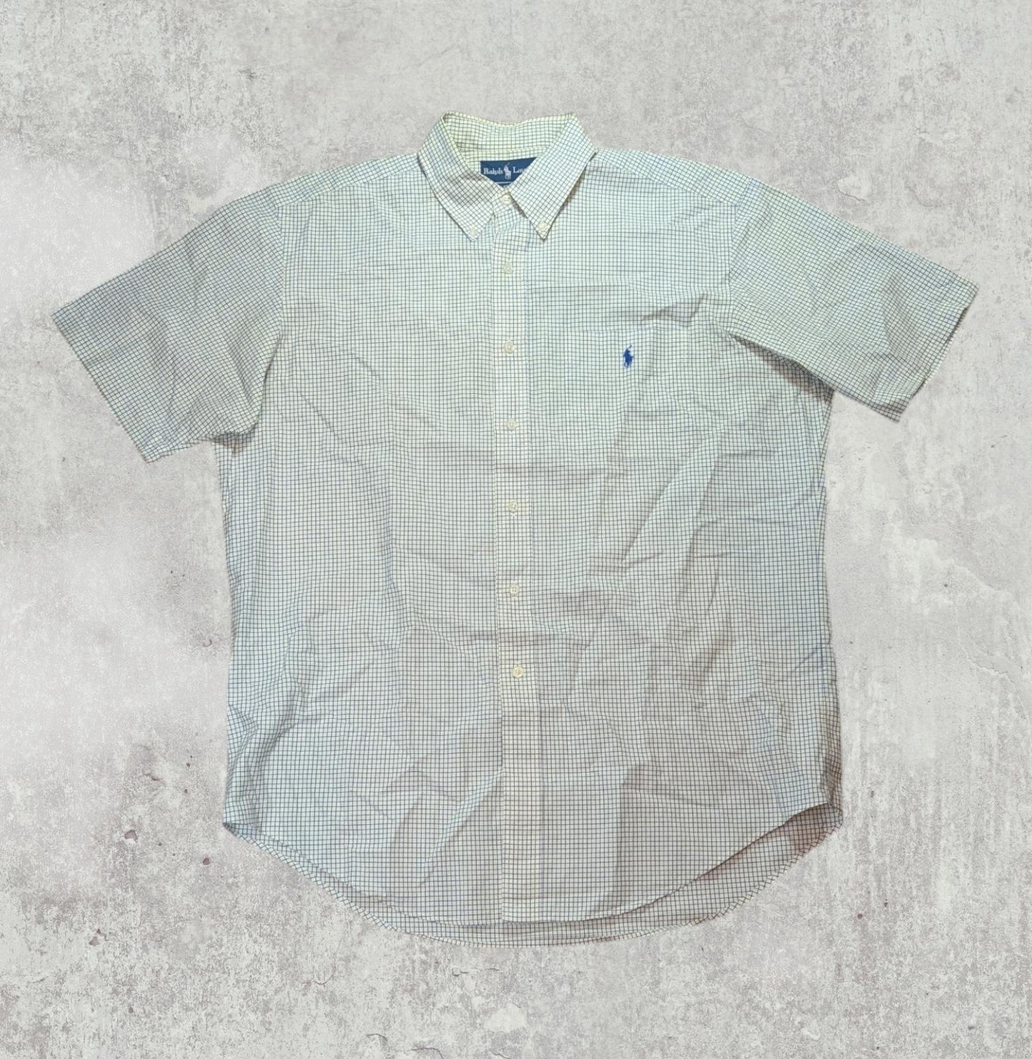 Ralph Lauren Men's Classic Fit Check Shirt - Yellow - Size Large