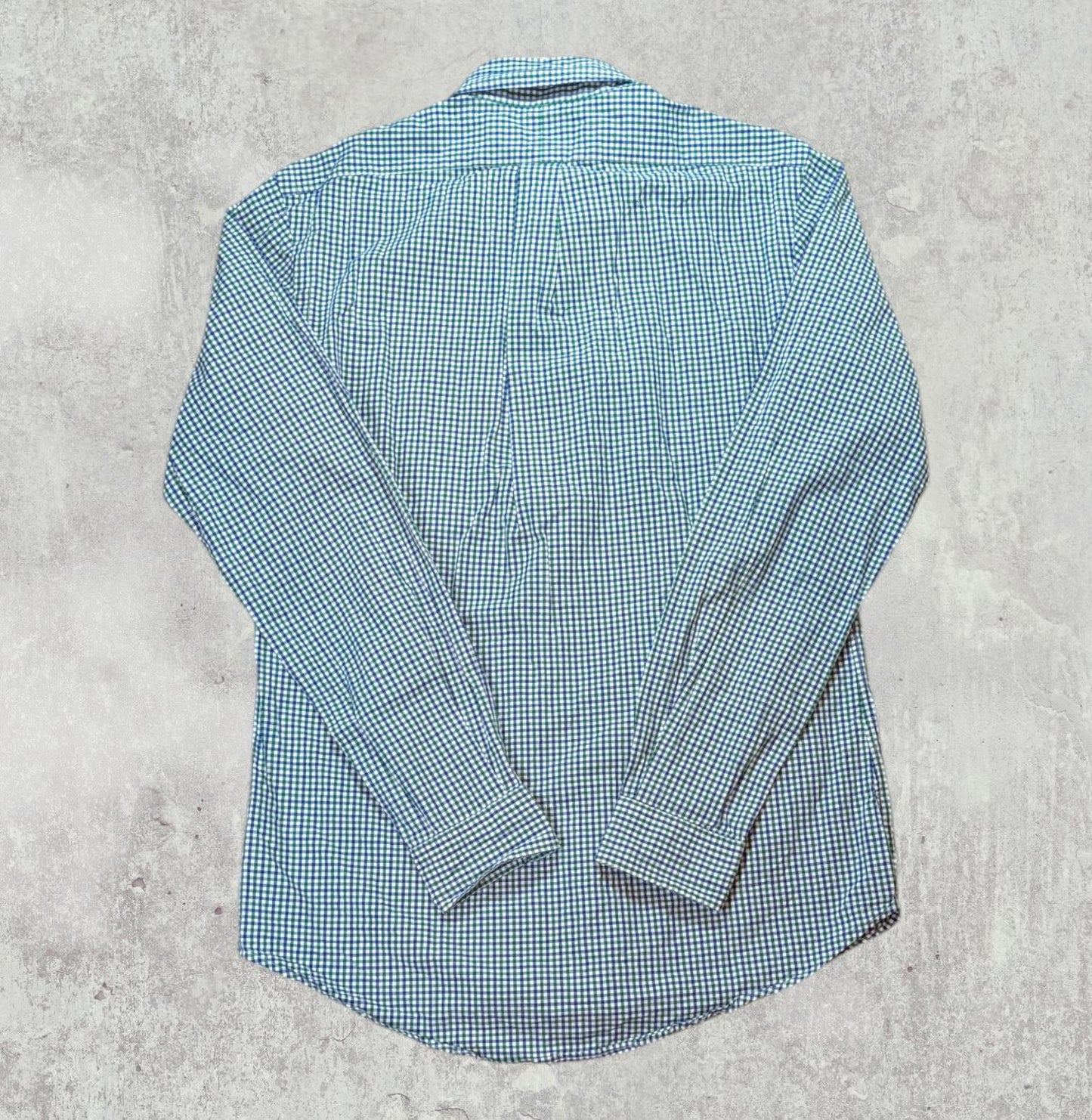 Ralph Lauren Men's Custom Fit Check Shirt - Green - Size Small