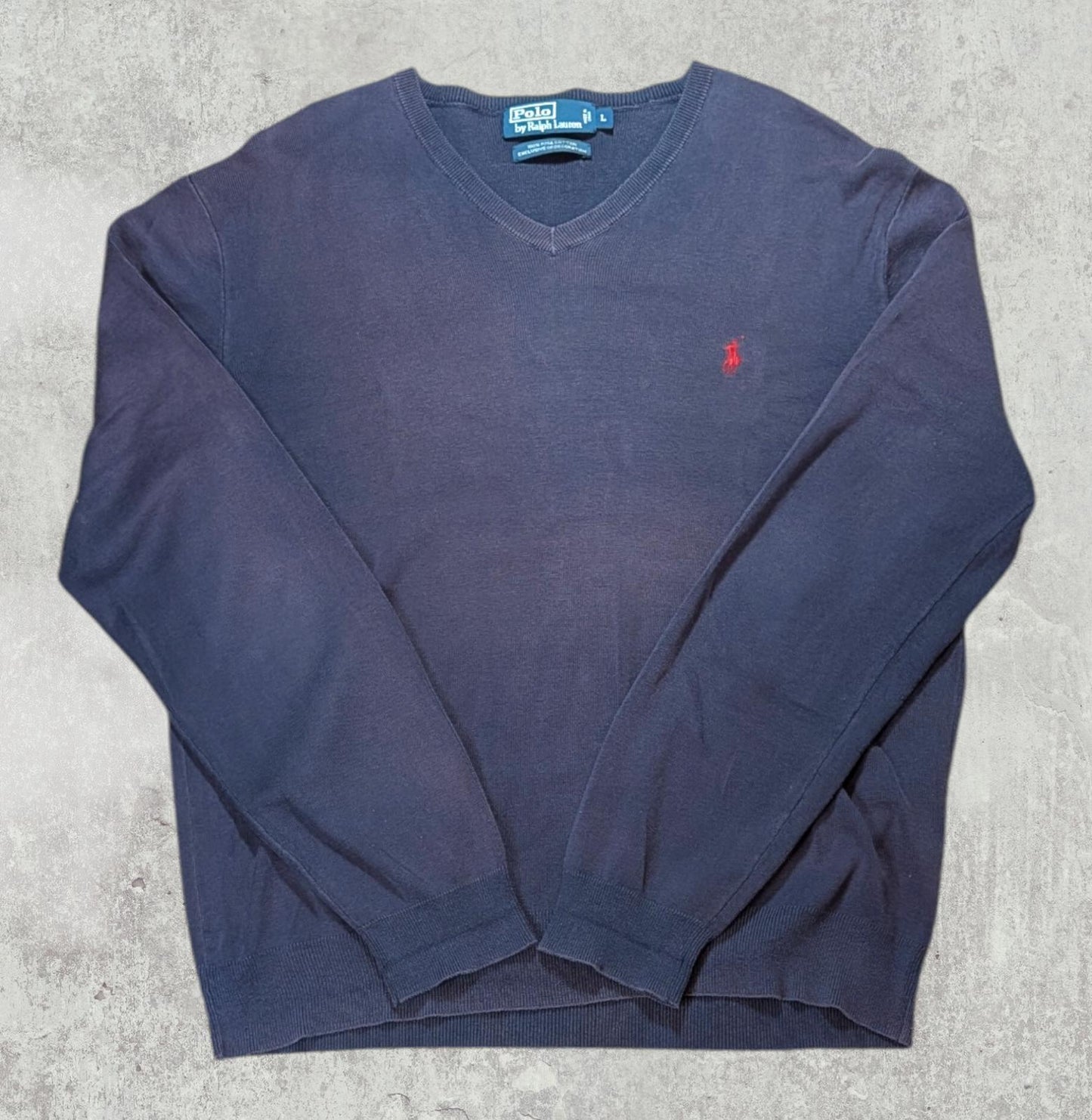 Ralph Lauren Men's Sweatshirt Jumper - Navy - Size Large