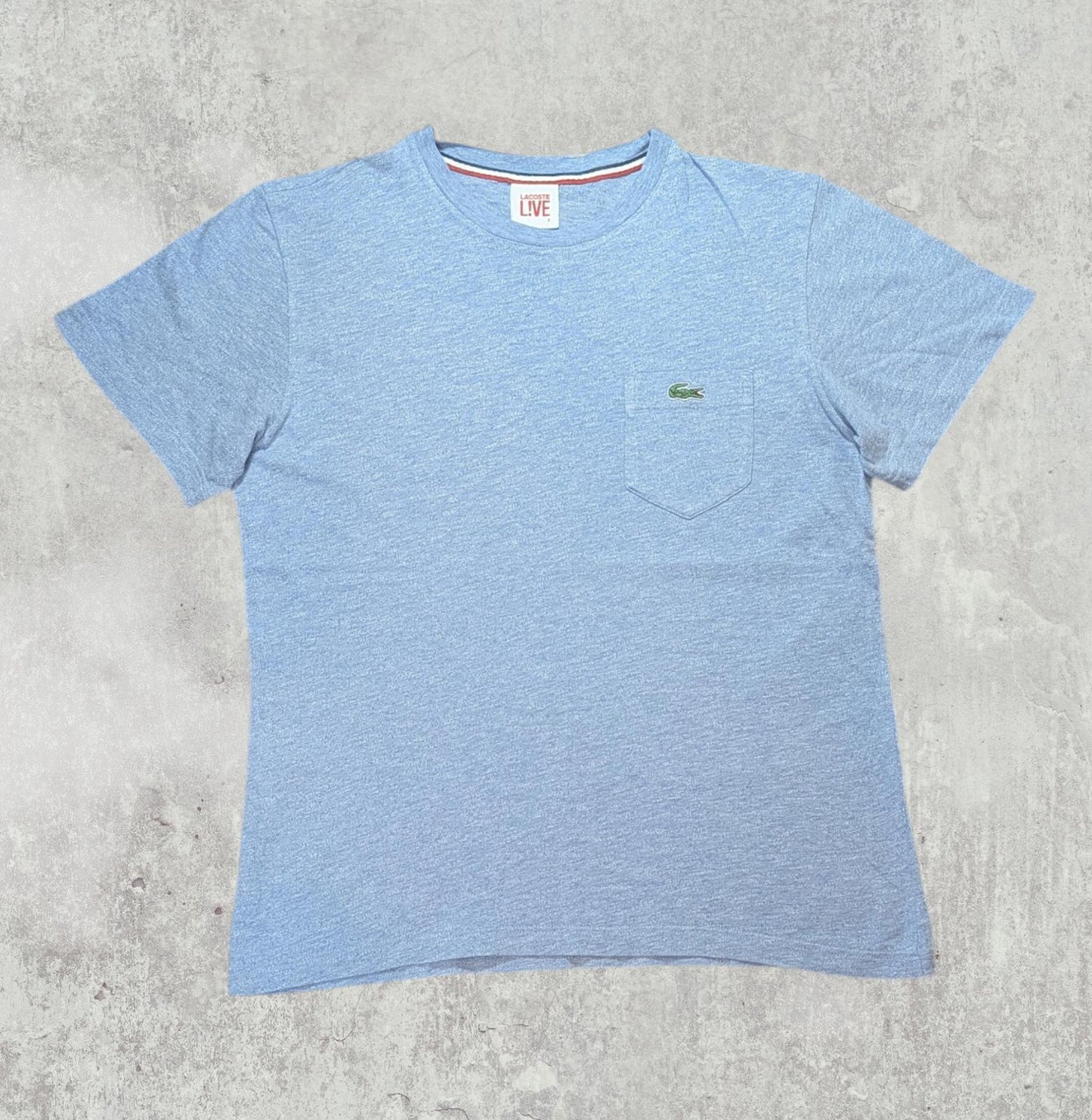 Lacoste Men's T Shirt - Blue - Size 2 / XS