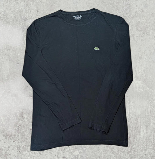 Lacoste Men's Regular Fit Long Sleeved T Shirt - Black - Size 3 / Small
