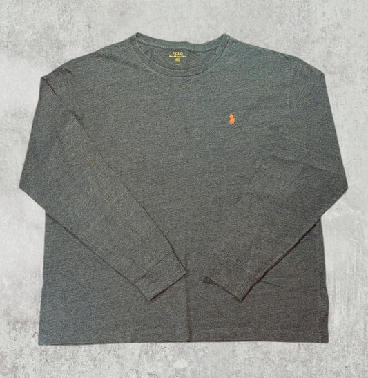 Ralph Lauren Men's Long Sleeved T Shirt - Green - Size XL