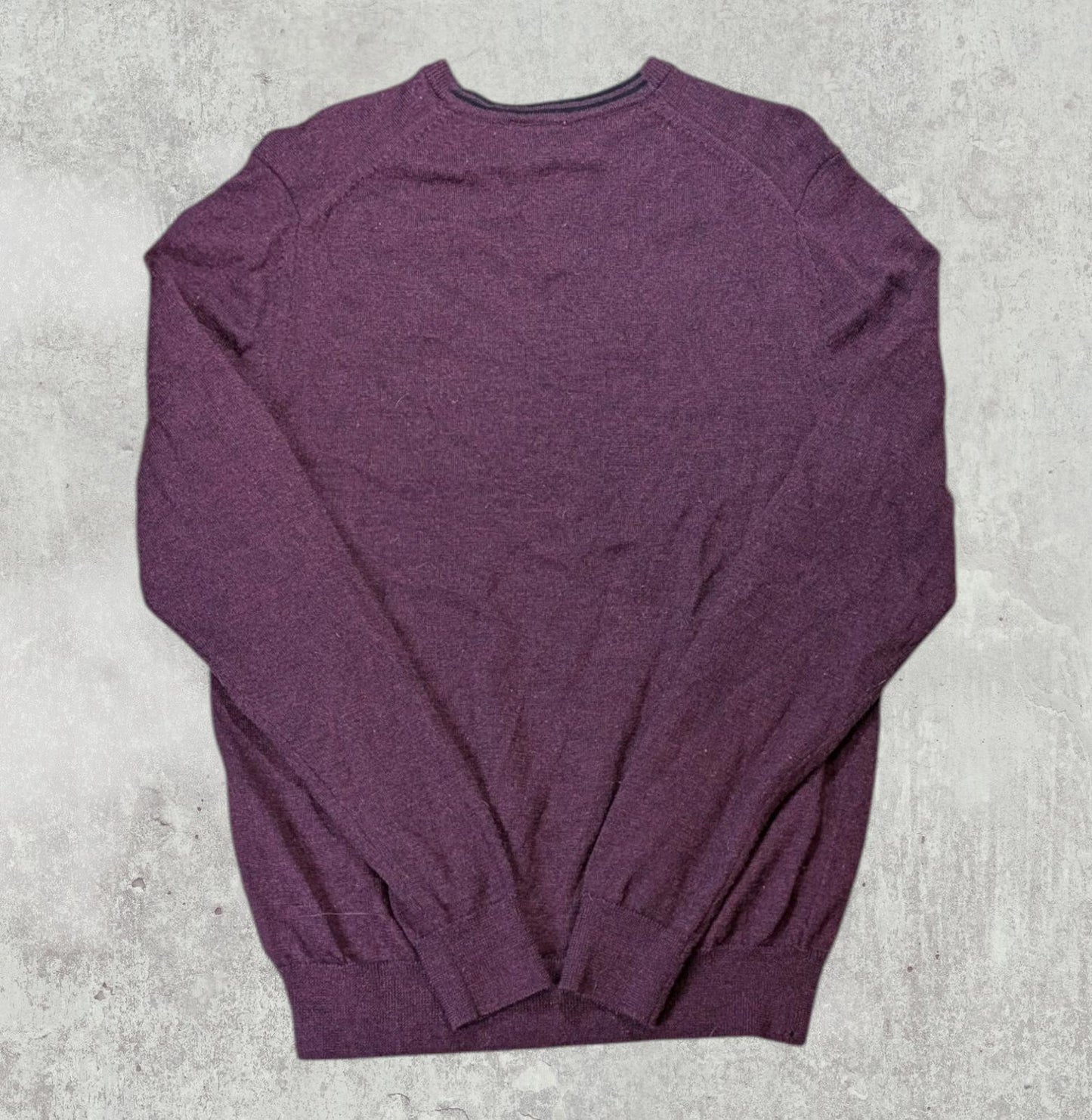 Fred Perry Men's Sweatshirt Jumper - Burgundy - Size Medium