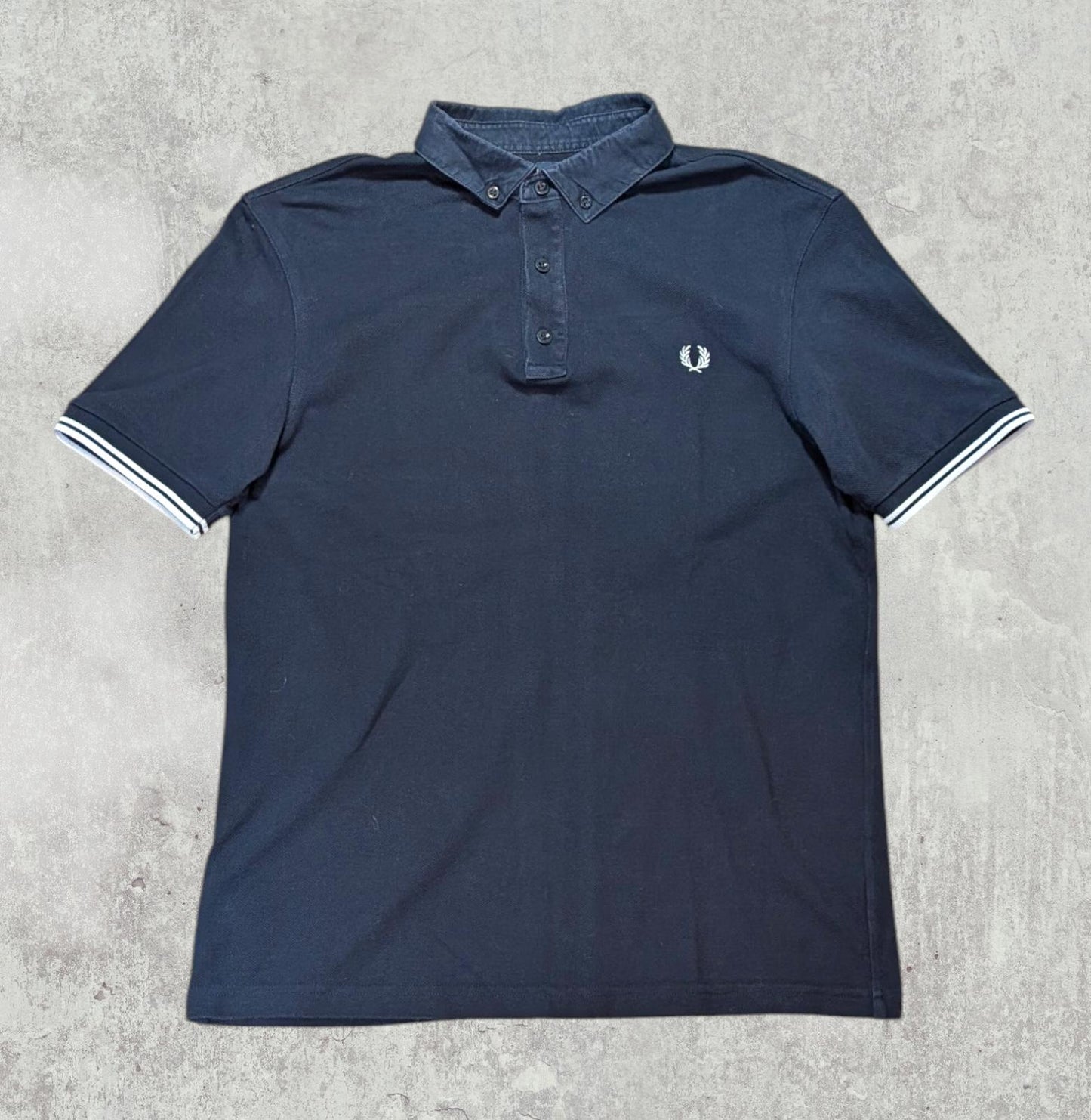 Fred Perry Men's Polo T Shirt - Navy - Size Medium