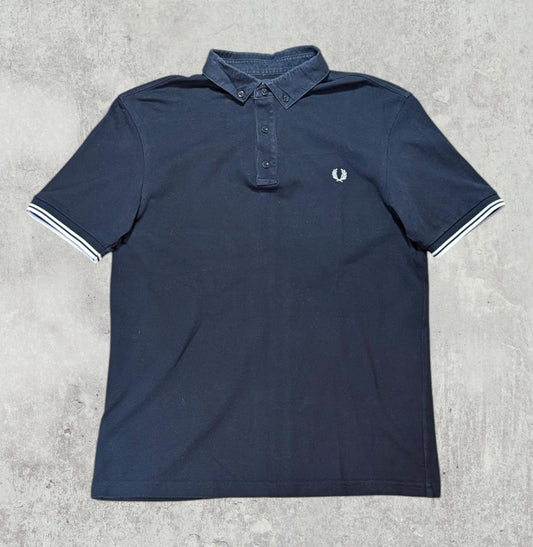 Fred Perry Men's Polo T Shirt - Navy - Size Medium