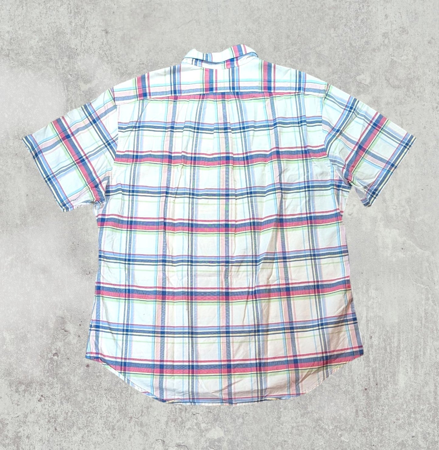 Ralph Lauren Men's Slim Fit Check Shirt - White - Size XL