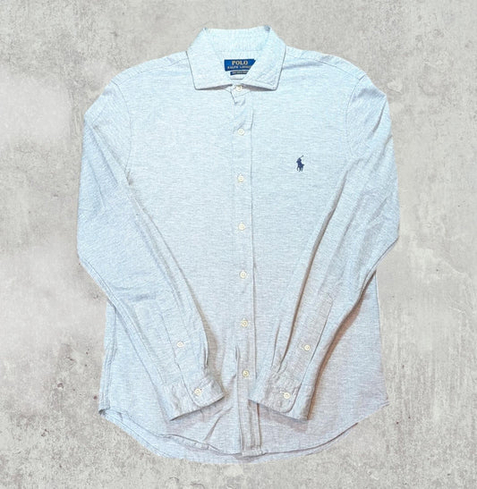 Ralph Lauren Men's Knit Dress Shirt - Grey - Size Medium