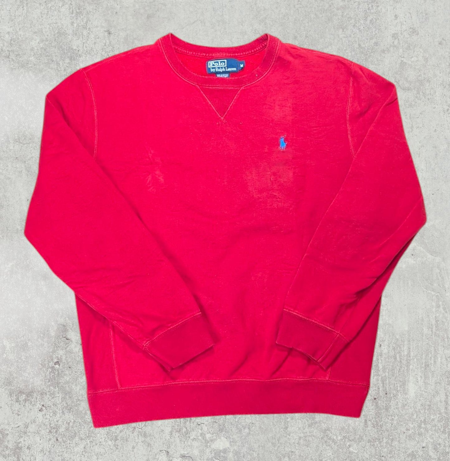 Ralph Lauren Men's Sweatshirt Jumper - Red - Size Medium