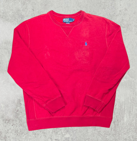Ralph Lauren Men's Sweatshirt Jumper - Red - Size Medium