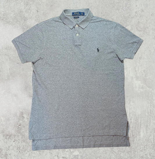 Ralph Lauren Men's Custom Fit Polo T Shirt - Grey - Size Medium