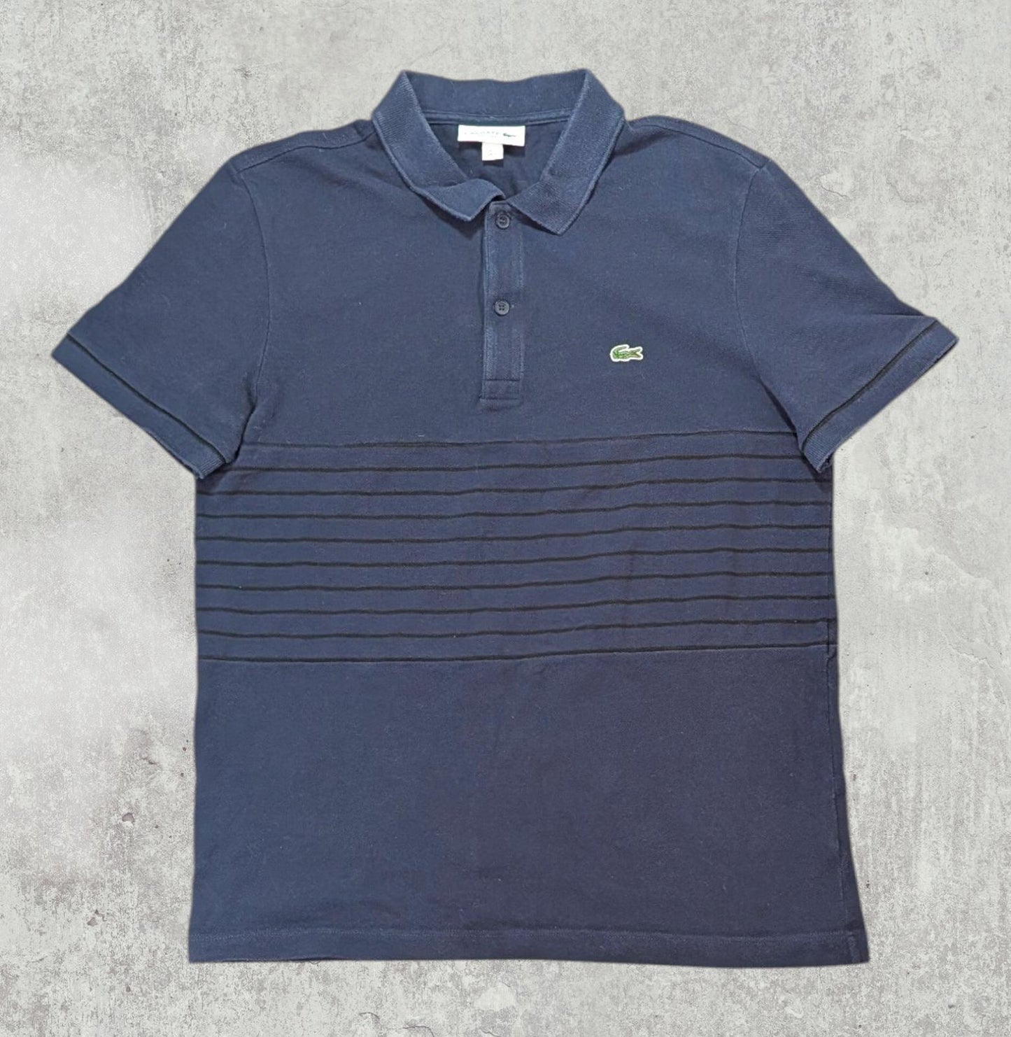 Lacoste Men's Regular Fit Polo T Shirt - Navy - Size 4 / Medium