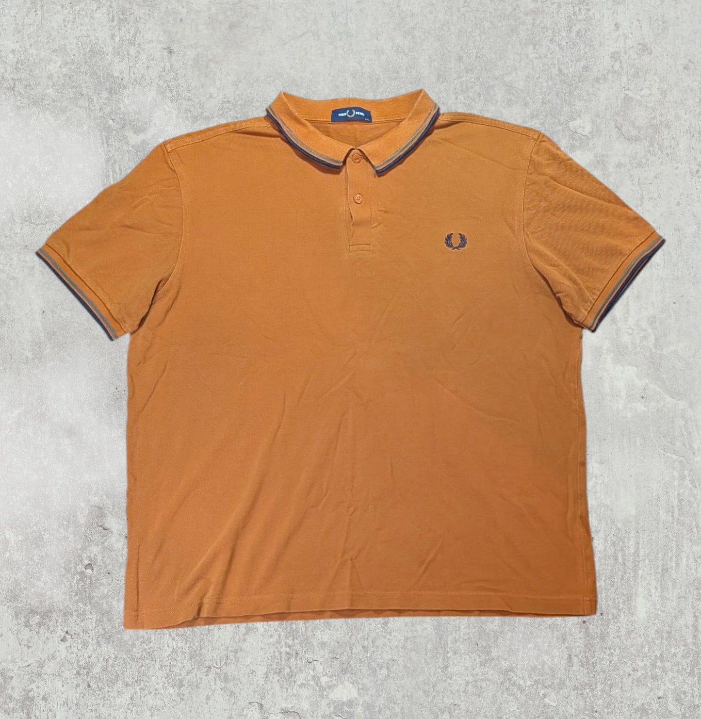 Fred Perry Men's Polo T Shirt - Brown - Size XXL