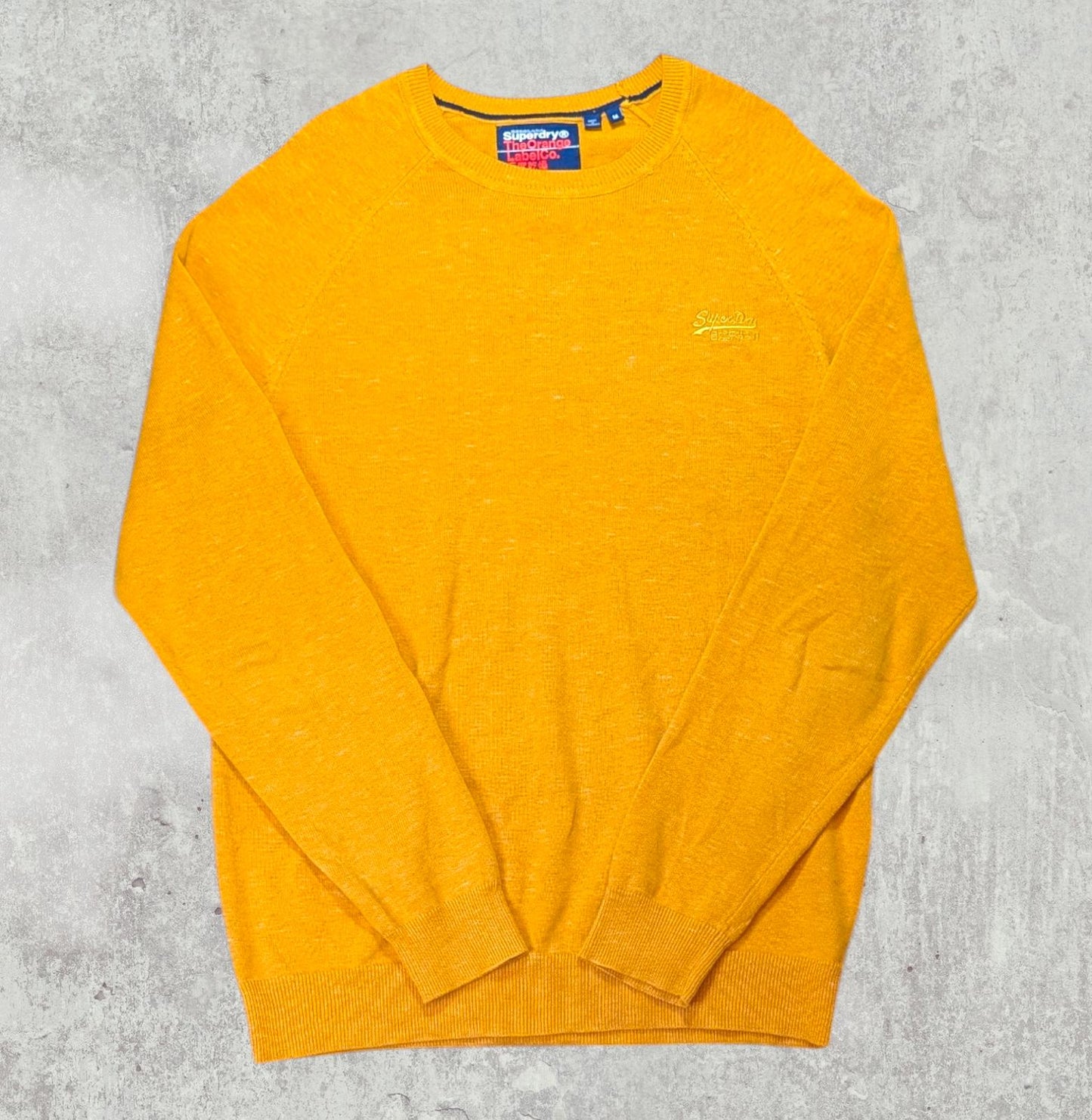 Superdry Men's Sweatshirt Jumper - Orange - Size Medium