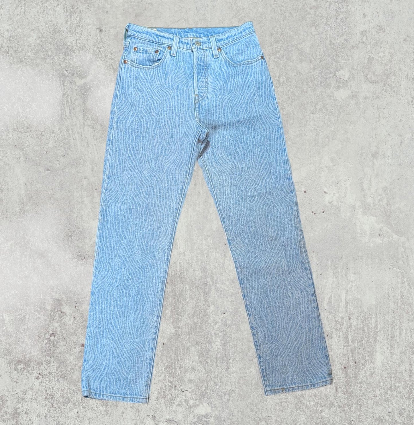 Levi's Women's 501 Straight Jeans - Blue - Size 25W 28L