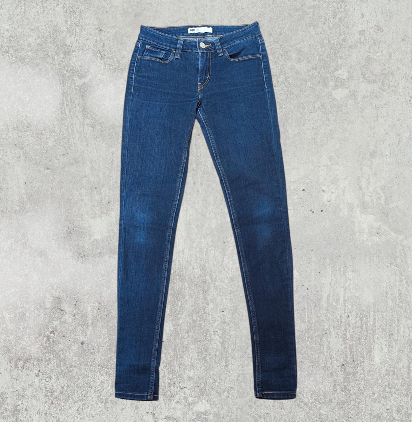 Levi's Women's Skinny Jeans - Blue - Size 26W 32L