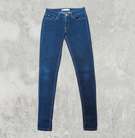 Levi's Women's Skinny Jeans - Blue - Size 26W 32L
