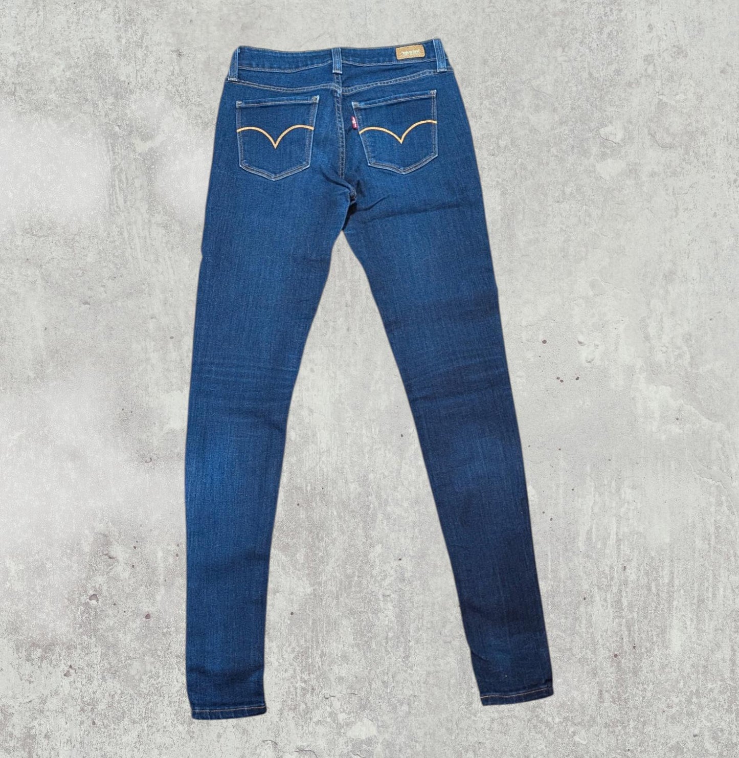 Levi's Women's Skinny Jeans - Blue - Size 26W 32L