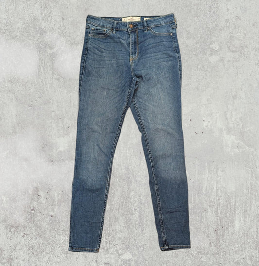 Hollister Women's High Rise Skinny Jeans - Blue - Size 27W 28L