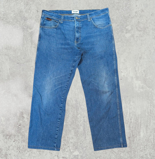 Wrangler Men's Texas Straight Jeans - Blue - Size 38W 27L