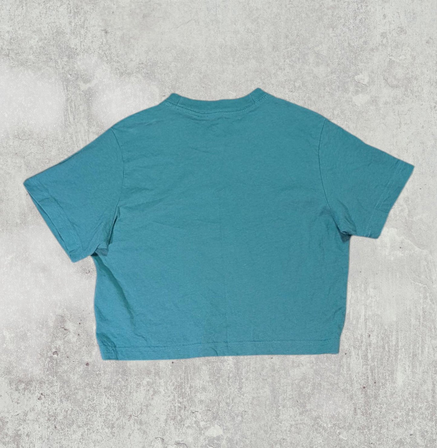 Nike Women's Cropped T Shirt - Green - Size XS