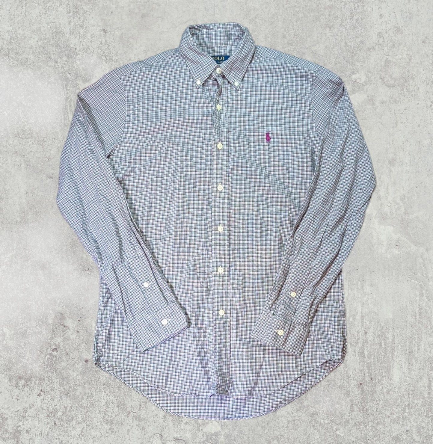 Ralph Lauren Men's Check Shirt - Purple - Size Small