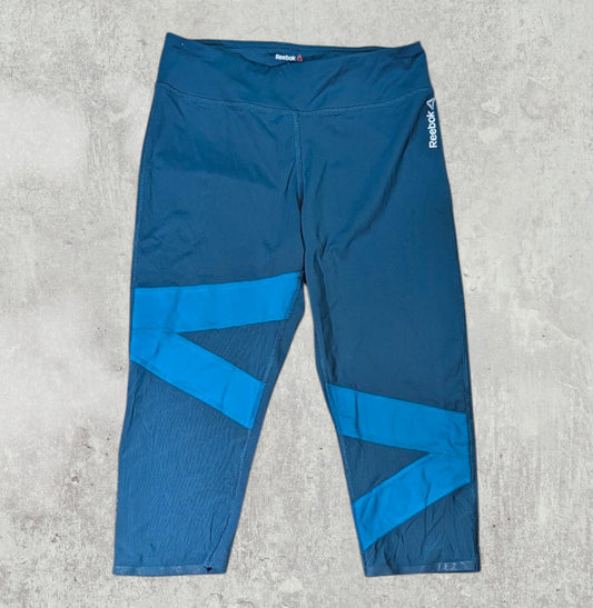 Reebok Women's Speedwick Gym 3/4 Leggings - Green - Size Small 8-10