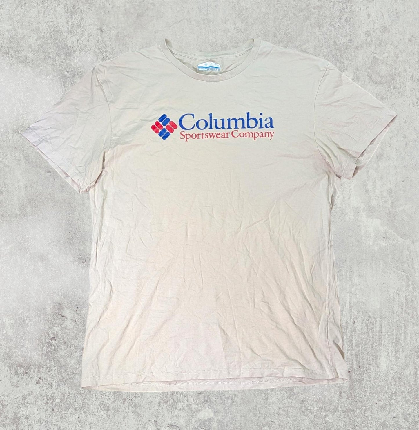 Columbia Men's T Shirt - Beige - Size Large