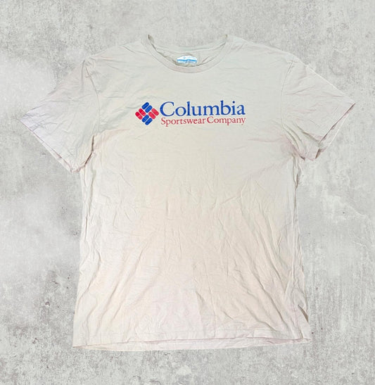 Columbia Men's T Shirt - Beige - Size Large